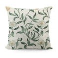 thumbnail image 1 of Covers ,Green Soft Pillows Cover with Floral Pattern,Square Farmhouse Decorative Pillowcase for Bed,Living Room,Outdoor, 1 of 5