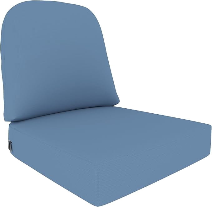 Covers & All Outdoor Deep Seat Cushion for Patio Furniture, 22 x 24 x 5 Inch High-Density Foam Patio Chair Cushion with Water-Repellent & UV-Resistant, Tear-Resistant Seat & Back Cushion Set of 1