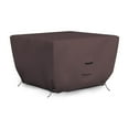 thumbnail image 1 of Covers & all Outdoor Square Fire Pit Cover, 12 Oz Waterproof, UV & Weather Resistant for Patio Lawn Garden Backyard Outside, with Drawstrings (36"L x 36"W x 12"H, Coffee), 1 of 7
