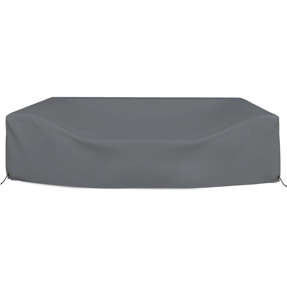 Covers & All Patio Sectional Sofa set cover - Heavyduty 12 Oz. Waterproof, Durable Outdoor Furniture Table & Chair set cover with Airpockets & Drawstring (74"W x 74"D x 28"H, Grey)