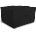 thumbnail image 1 of Covers & All Patio Square Dining Table/Chair set cover - Heavyduty 12 Oz Lawn Outdoor Waterproof Durable Furniture Cover with Air Vents & Drawstring for Snug Fit. (30"H x 45"W x 45"D, Black), 1 of 7