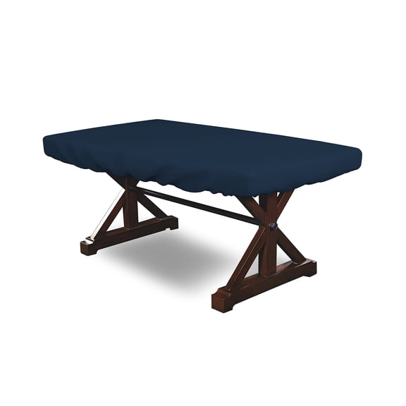 Covers & all Poker Table Cover 12 Oz Waterproof - 100% Weather Resistant Outdoor Game Table Cover with Elastic at 4 Sides (84" W x 42" D x 8" H Inches, Blue)