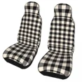 thumbnail image 1 of Covers Protector Seats Geometric Van or SUV Trucks Cars for Fit Universal Covers Seat Car Plaid Check Gingham Mini Green Moss, 1 of 4