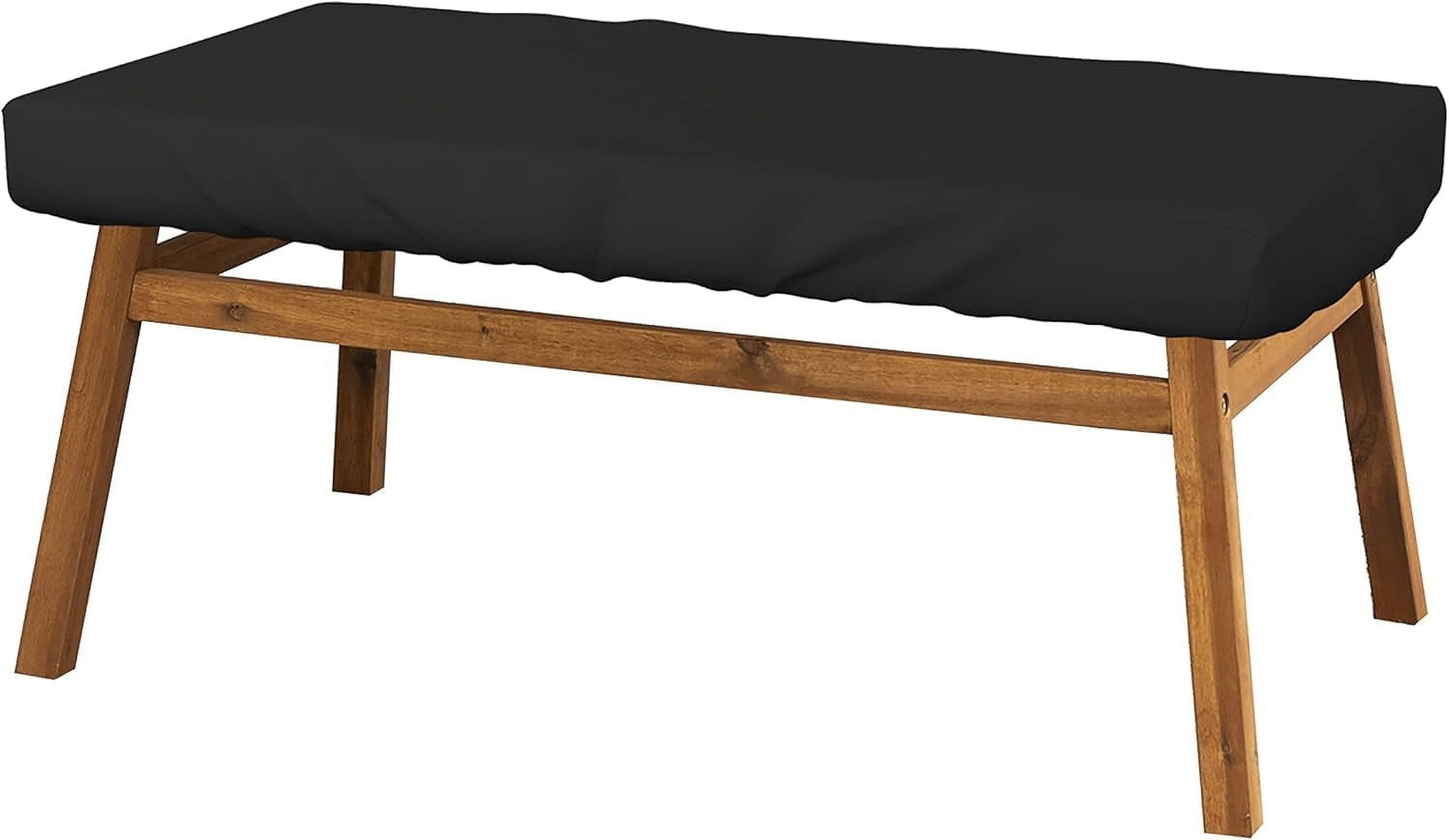 Covers & All Rectangle Table Top Cover, 18 Oz Heavy Duty Waterproof UV & Weather Resistant Patio Table Cover, Outdoor Table Cover for Patio Outdoor Furniture (5" H x 100" W x 50" D Inches, Black)