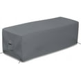 thumbnail image 1 of Covers&All Rectangular Fire Pit Cover, Rectangle shape, 12 Oz Waterproof UV & Weather Resistant, Patio Lawn Garden Backyard Outside, with Air Vents & Drawstrings (48"L x 25"W x 18"H Inches, Gray), 1 of 7