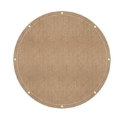 Covers & All Round Canvas Tarp   18 oz Heavy Duty Cotton Canvas Tarpaulin, Water Resistant Waxed Fabric with Grommets for Pool Cover, Fire Pit, Hot Tub & Outdoor Use 10 ft Diameter, Tan/Beige