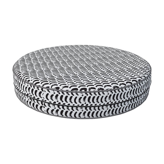 Covers & All Round Cushion Cover, Weather & UV Resistant Water Repellant Protector for Patio Outdoor Seats Chairs Porch Living Room Decor, with Zippers (20" Diameter X 5" H)