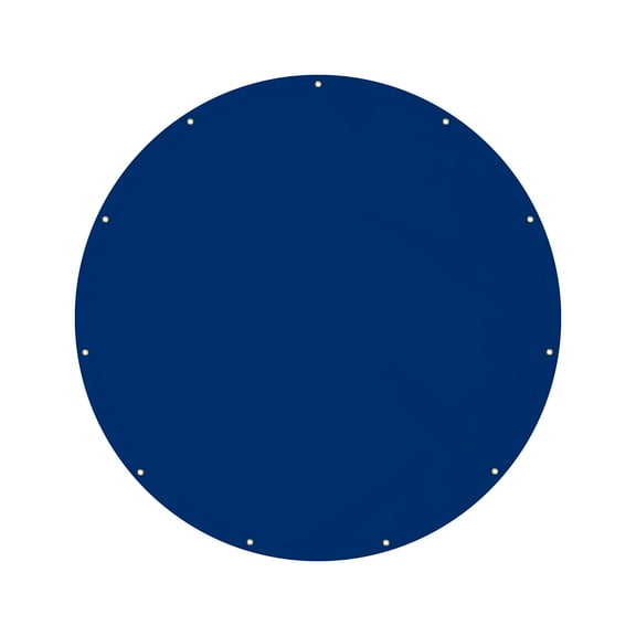 Covers & All Round Tarp 18 Oz PVC Polyester, Tear & UV Resistant Tarp Waterproof, Multipurpose Use – Pool, Patio Garden Equipment, Sports Fields, Pet House, Tent (7ft Diameter, Blue)