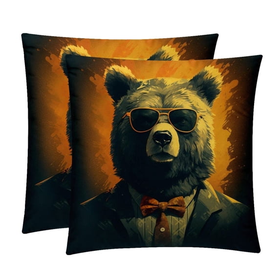 Covers - Set of 2 - Unique Patterns, 16x16, 18x18, 20x20 Inches - Bed Pillow Decor for Home for All Occasions