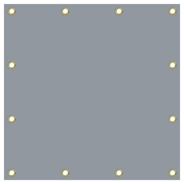 Covers&All Tarp Waterproof, 18 Oz PVC Polyester Tarp Tuff Heavy Duty Tarp with Grommets, Tear & UV Resistant, Multipurpose Use - Roofs, Pools, Boats, Canopies, Dump Trucks, Trailers (5'x7’, Gray)