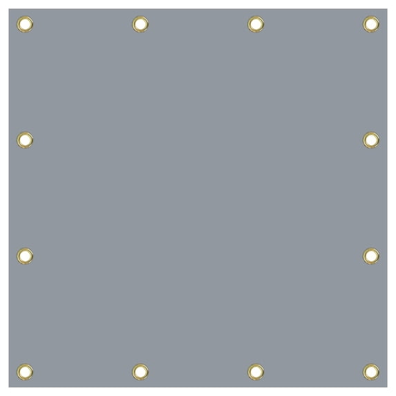 Covers&All Tarp Waterproof, 18 Oz PVC Polyester Tarp Tuff Heavy Duty Tarp with Grommets, Tear & UV Resistant, Multipurpose Use - Roofs, Pools, Boats, Canopies, Dump Trucks, Trailers (5'x7’, Gray)