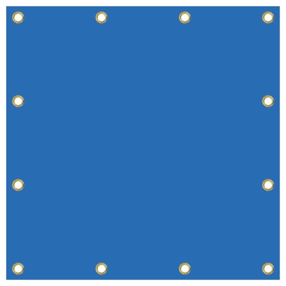 Covers & All Tarps Heavy Duty Waterproof, 18 Oz PVC Polyester Tarp Waterproof with Grommets, Tear & UV Resistant Multipurpose Use – Roof, Canopy, Patio, Pool, Boat, Trailer (10’ x 12’, Blue)