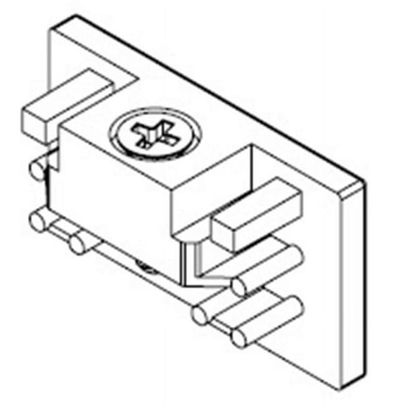Covers Track Section End Cap - Black