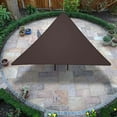 thumbnail image 1 of Covers & all Triangle Waterproof Sun Shade Sail with 4mm Cable at Edges, Shade Max+ 12 oz Polyester Resistant to Water & UV-Rays, Ideal for Indoor and Outdoor Use (12' x 12' x 12', Brown), 1 of 4