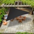 thumbnail image 1 of Covers & all Triangle Waterproof Sun Shade Sail with 4mm Cable at Edges, Shade Max+ 12 oz Polyester Resistant to Water & UV-Rays, Ideal for Indoor and Outdoor Use (16' x 16' x 16', Black), 1 of 3