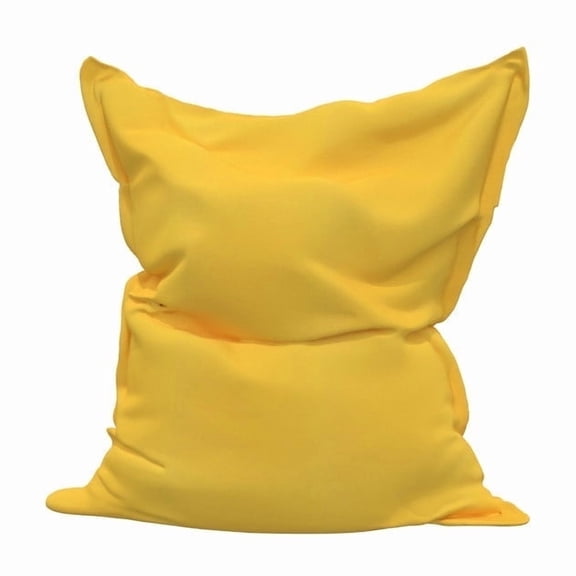 Covers & all Versatile Flat Bean Bag Featuring Sunbrella fabric, UV Resistant, Ideal for Waterproof Bean Bag - Canvas Sunflower (M, 61 L × 45 W × 8 H inch)(Beans not included)