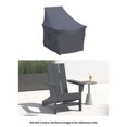 thumbnail image 1 of Covers & all Adirondack Chair Covers for Ratcliff Patio Chairs, Water-Repellent UV-Resistant Polyester with Secure Tie-Downs, 1 of 6