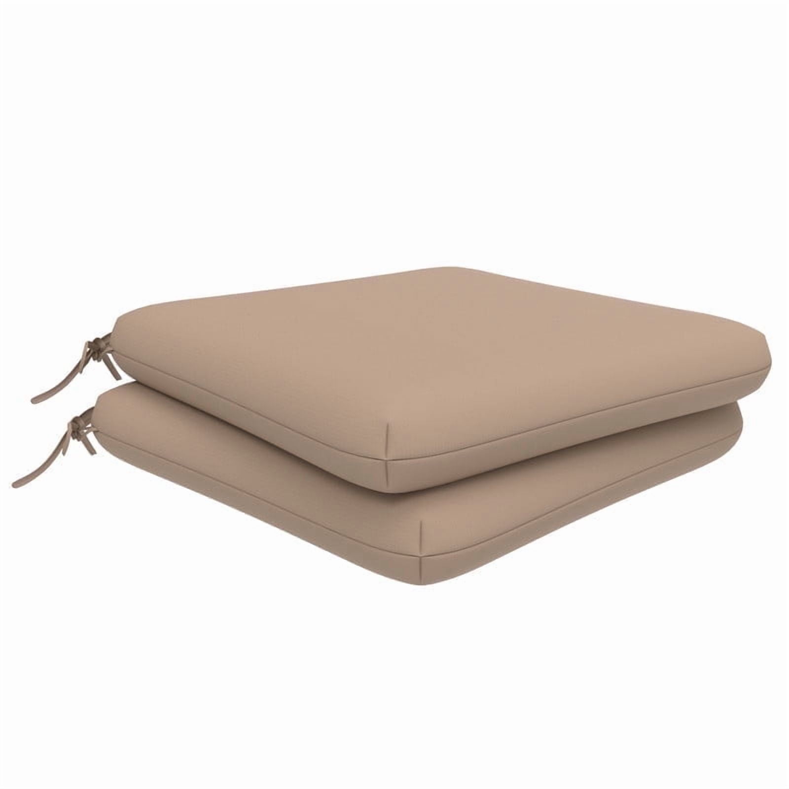Covers & all CoverRite Square Dining Chair Cushions 3" Foam Tear and UV Resistant Outdoor chairs