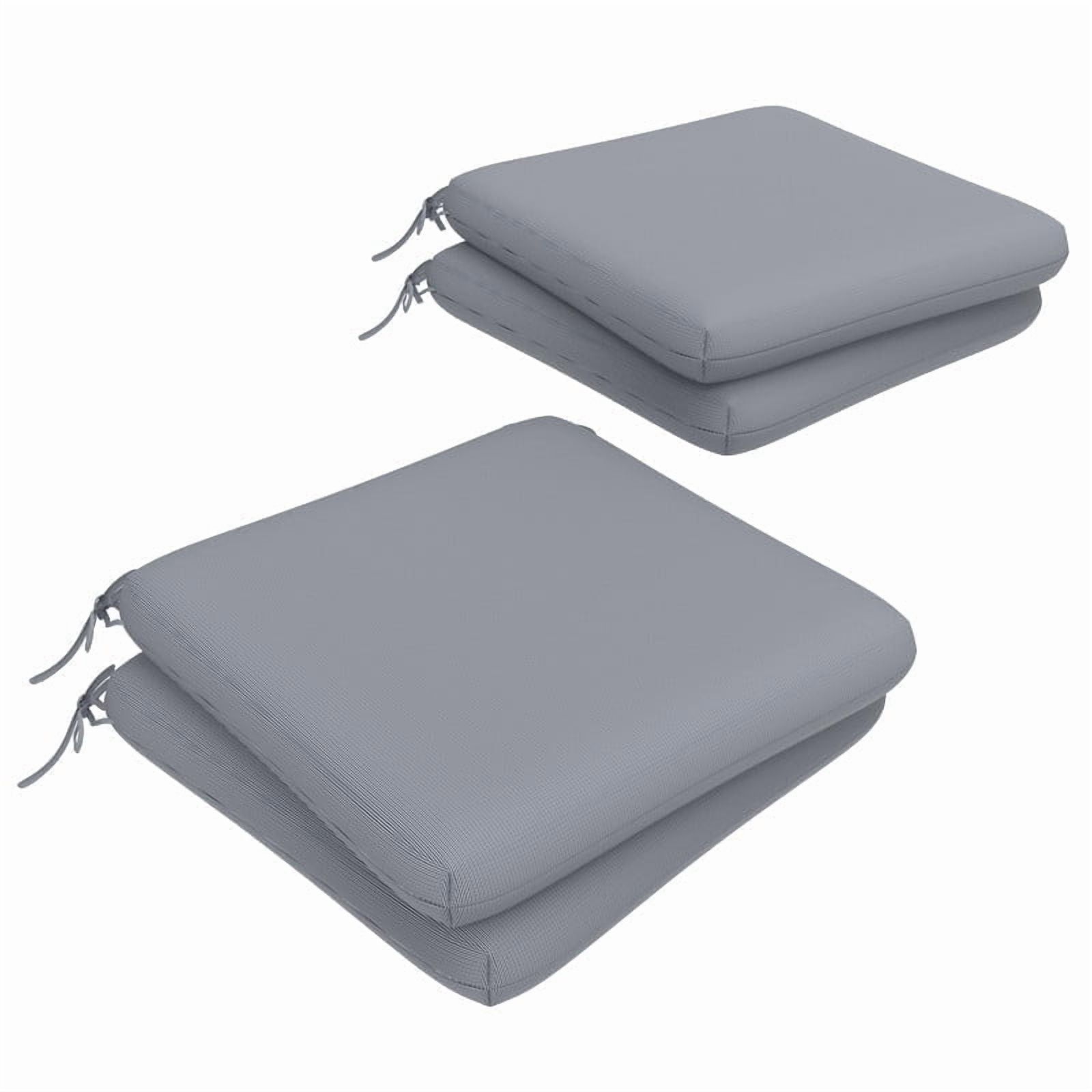 Covers & all Olefin Square Dining Chair Cushions 3" Foam Tear and UV Resistant Outdoor chairs