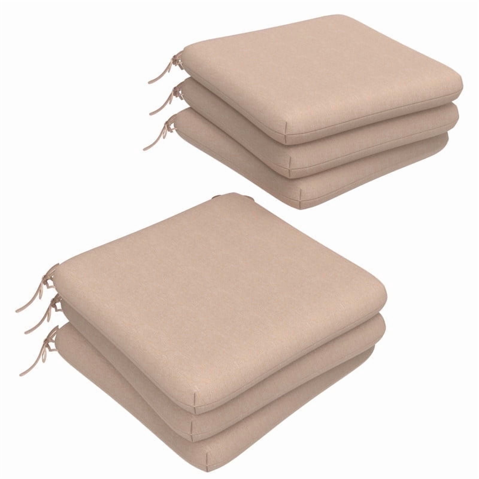 Covers & all Olefin Square Dining Chair Cushions 3" Foam Tear and UV Resistant Outdoor chairs