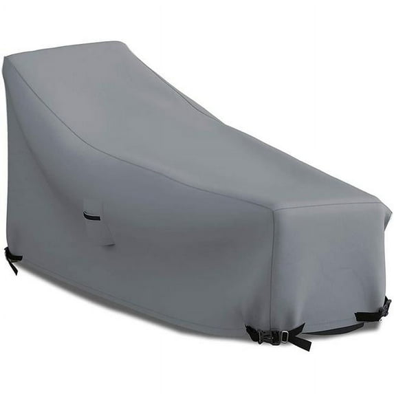 Covers & All Chaise-M-Grey-03 12 oz Waterproof Chaise Lounge Cover Grey - 80 x 34 x 32 in.