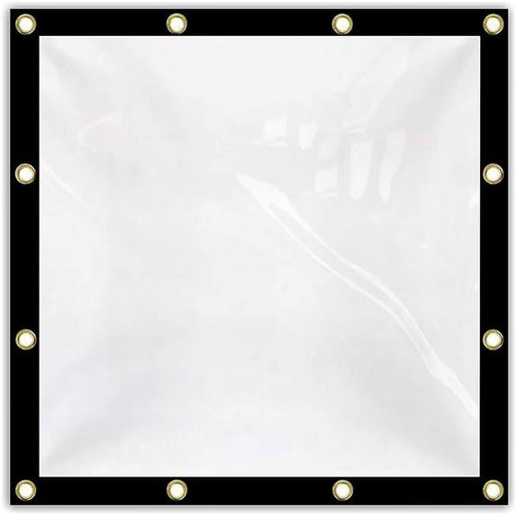 Covers & All ClearTarp-01 5 x 7 ft. 20 Mil Multiple Size Waterproof Tarpaulin Clear