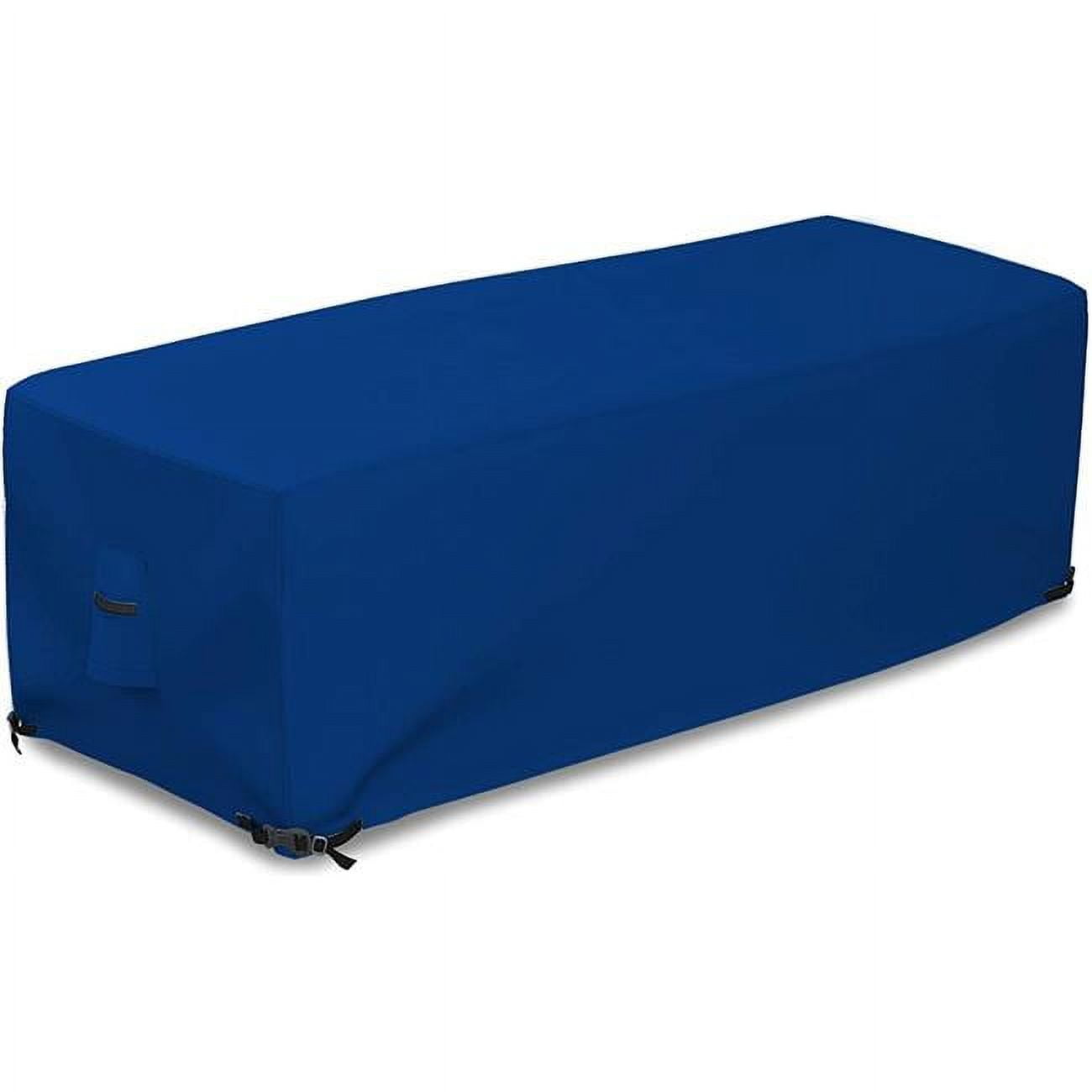 Covers & All FPREBlue01 18 oz Waterproof Rectangular Fire Pit Cover