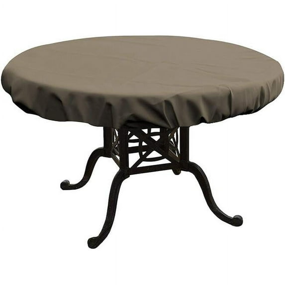 Covers & All RT-M-Beige-07 12 oz Customize Your Round Table Top Cover Beige - 60 in. dia. x 4 in.