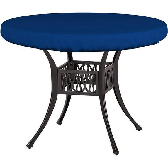 Covers & All RT-T-Blue-01 18 oz Customize Your Round Table Top Cover Blue - 30 in. dia. x 4 in.
