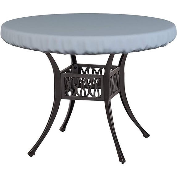 Covers & All RT-T-Grey-03 18 oz Customize Your Round Table Top Cover Grey - 41 in. dia. x 4 in.