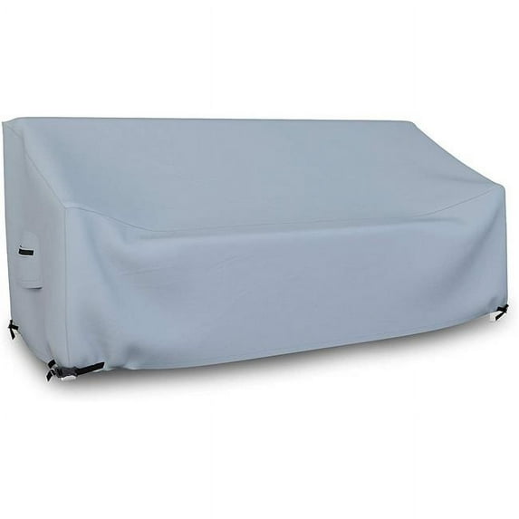 Covers & All Sofa-T-Grey-04 18 oz Waterproof Outdoor Loveseat Cover Grey - 104 x 31 x 33 x 15 in.
