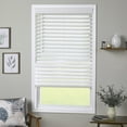 thumbnail image 1 of Coverscaped 2.5" Cordless Faux Wood Smooth White Blinds with 3.25" Crown Valance, 37" x 84", 1 of 7