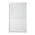 thumbnail image 1 of Coverscaped 2.5" Cordless Faux Wood Smooth White Blinds with 3.25" Smooth Valance, 57 x 36, 1 of 12