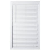 Coverscaped 2" Cordless Faux Wood Smooth White Blinds, 19.5" x 48"