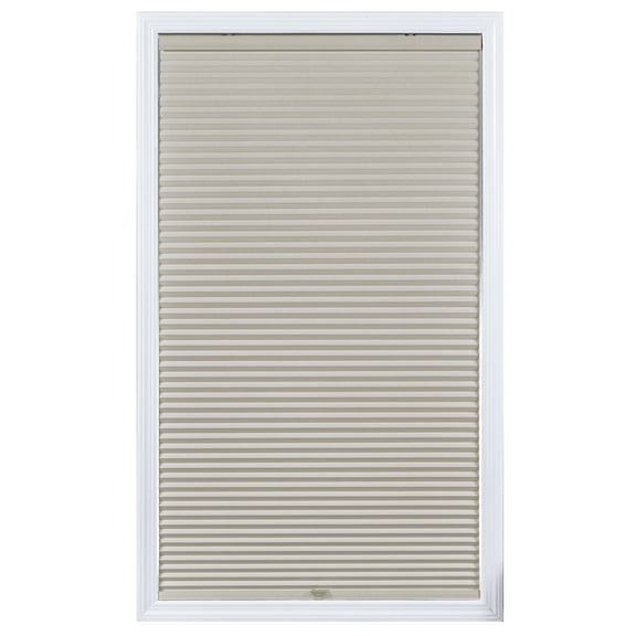 Coverscaped Cellular Shade, Room Darkening Alabaster, 63" x 62"