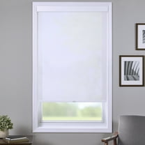 Coverscaped Limited Custom Cordless Light Filtering Roller Shade, Pure White,64 x 72