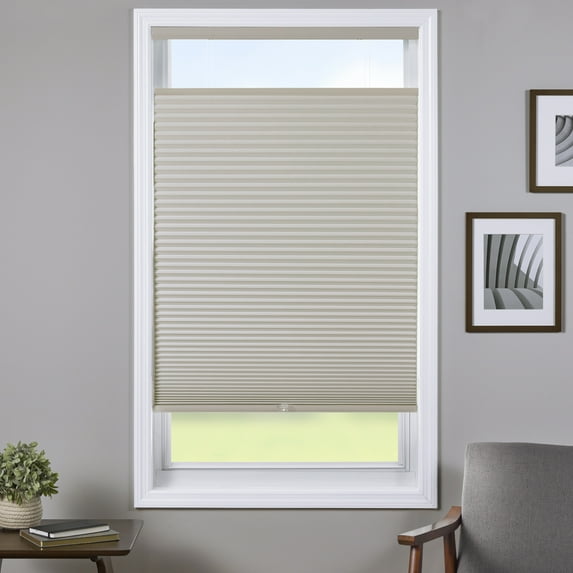 Coverscaped Top-Down Bottom-Up Cellular Shade, Room Darkening Alabaster, 18.25" x 62"