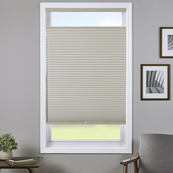 Coverscaped Top-Down Bottom-Up Cellular Shade, Room Darkening Alabaster, 18" x 72"