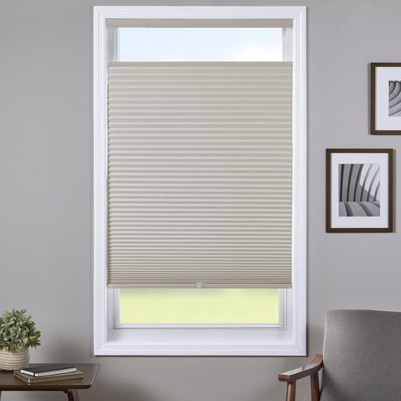 Coverscaped Top-Down Bottom-Up Cellular Shade, Room Darkening Alabaster, 63.5" x 48"