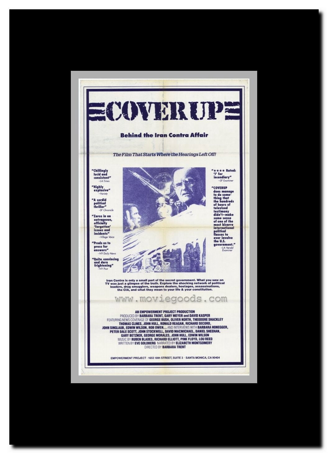 Coverup testing Framed Movie Poster