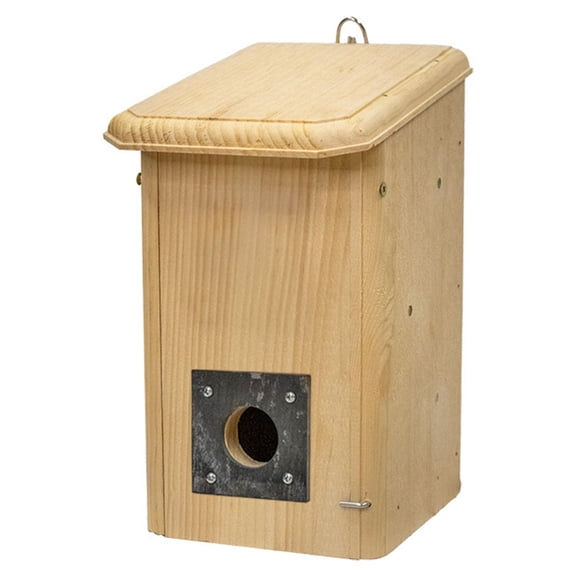 Convertible Winter Roost & Birdhouse | 2-in-1 Nest Box with Reversible Front Panel | 1" Thick Pine Insulated Bird Shelter | Durable Year-Round Birdhouse