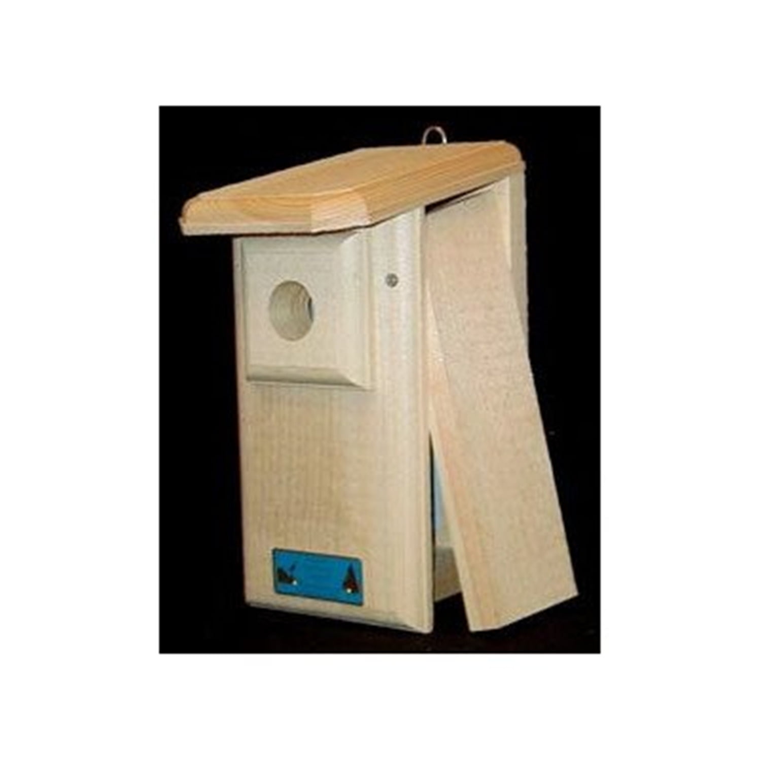 Classic Natural Pine Eastern Bluebird House with Predator Guard