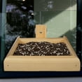 thumbnail image 1 of Wooden Mini Window Screen Bird Feeder - Handcrafted Eastern White Pine Window-Mount Feeder for Casement Windows - Easy Fill, Compact 2.5"H x 10"W x 10"D - Made in Maine, USA, 1 of 9