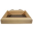 thumbnail image 1 of Wooden Mini Window Screen Bird Feeder - Handcrafted Eastern White Pine Window-Mount Feeder for Casement Windows - Easy Fill, Compact 2.5"H x 10"W x 10"D - Made in Maine, USA, 1 of 9