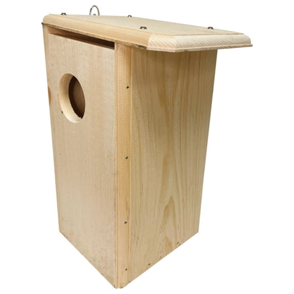 Squirrel House - Handcrafted Eastern White Pine Nesting Box - Outdoor Shelter for Squirrels, Winter Protection & Year-Round Habitat - Eco-Friendly, Made in Maine from Sustainably Sourced Wood
