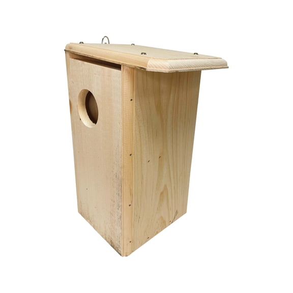 Squirrel House - Handcrafted Eastern White Pine Nesting Box - Outdoor Shelter for Squirrels, Winter Protection & Year-Round Habitat - Eco-Friendly, Made in Maine from Sustainably Sourced Wood
