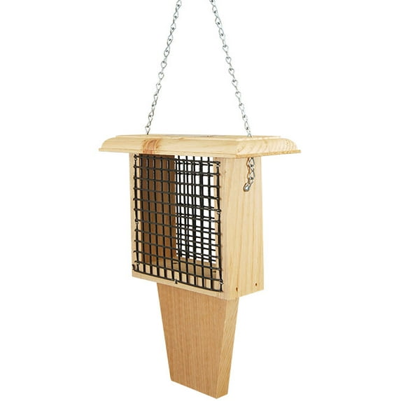 Coveside Woodpecker Suet Feeder with Tail Prop