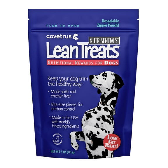 Covetrus Nutrisential Lean Treats for Dogs - Soft Dog Treats for Small, Medium & Large Dogs - Nutritional Low Fat Bite Size K9 Treats - Chicken Flavor - 1 Pack - 4oz