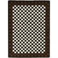 thumbnail image 1 of Covey Border Checkered Shag Area Rug, 1 of 5