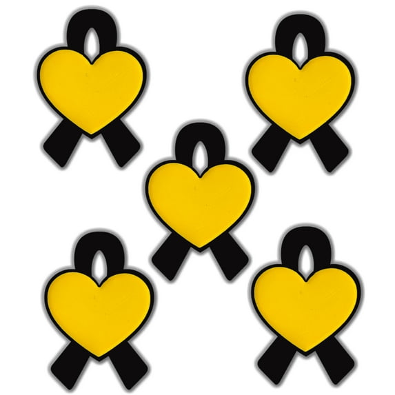 Covid-19 Awareness Black Ribbon Pin Fundraising COVID Cause enamel badge Black Yellow Ribbon Memorial Lost in Covid Friend family member pin Hope Ribbon Brooch charity